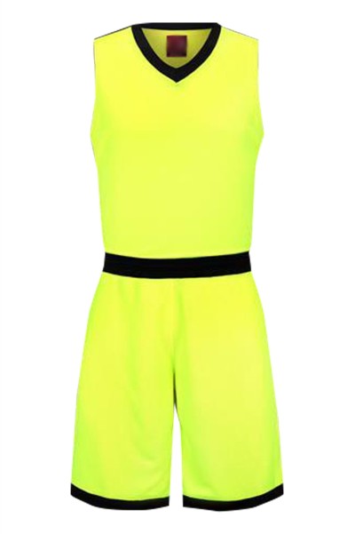 SKWTV061 manufacturing basketball suit sportswear design sleeveless jacket training suit wave shirt center front view